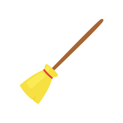 Broom cartoon vector isolated