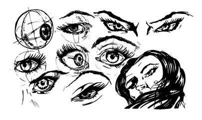 illustration of eyes