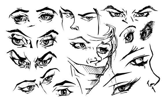 illustration of eyes.
