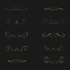 Calligraphic page dividers