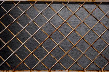 Fototapeta premium Rusty metal grid