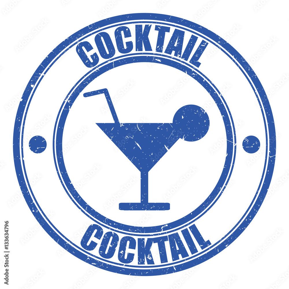 Wall mural Logo cocktail.