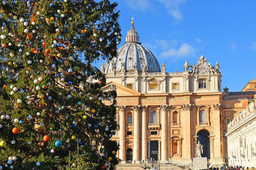 Obraz premium Boże Narodzenie w Watykanie