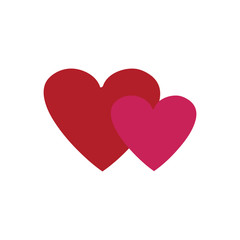 Heart two isolated
