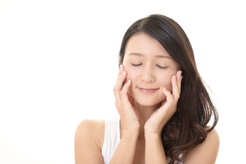 Fototapeta premium 寛ぐ美しい女性