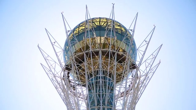 upper level of Baiterek tower in the capital of Kazakhstan, Astana