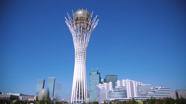 Baiterek tower in the capital of Kazakhstan, Astana