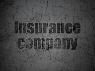 Insurance concept: Insurance Company on grunge wall background