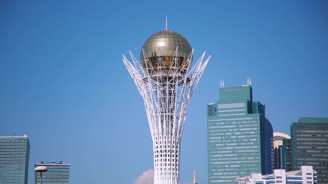 Baiterek tower in the capital of Kazakhstan, Astana
