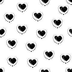 Heart seamless pattern