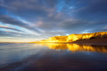 reflections in Sopelana beach