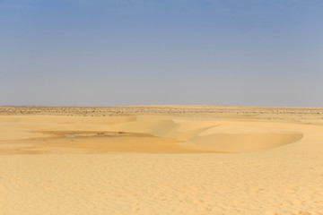 Desert landscape in North Africa
