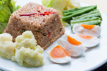Shrimp paste fried rice
