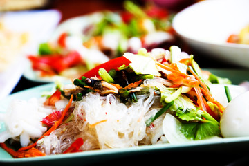 Thai spicy vermicelli salad