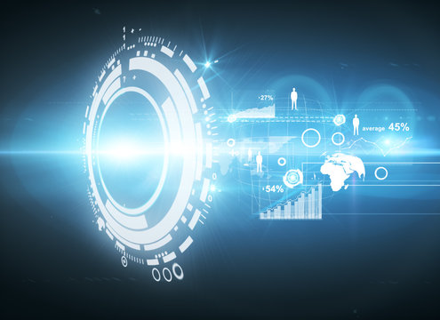 button with  stock chart