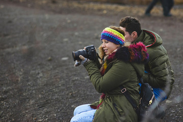 Woman Making Photo