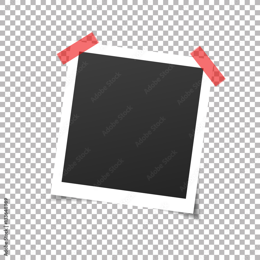Aufkleber collection of vintage vector template photo frames with adhesive tape. mockup photo frame set isolat