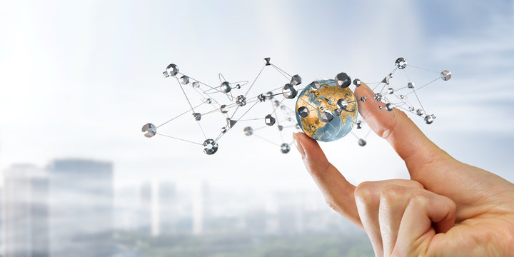 Social connection and networking . Mixed media