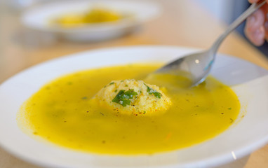 Soup with dumplings