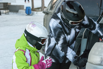 Training of the young skier