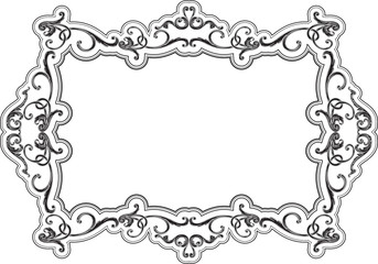 Ornate baroque splendid frame