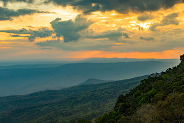 Fototapeta premium Landscape of Phukradung national park of Thailand