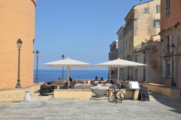 terrasse du palais de gouverneur à bastia