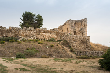 Fototapeta na wymiar Antipatris Fort at Yarkon National Park