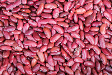 Pile red beans raw
