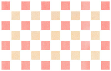 Watercolor geometrical pattern.
