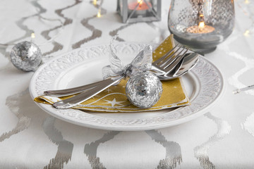 Festive Christmas table