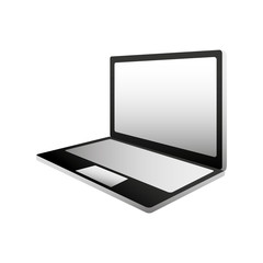 laptop computer isolated icon vector illustration design