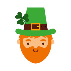 leprechaun irish character icon vector illustration design