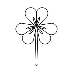 Saint patricks clover icon vector illustration design