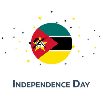 Independence day of Mozambique. Patriotic Banner. Vector illustration.