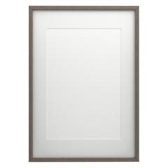 Frame Picture On Isolated White Of Background