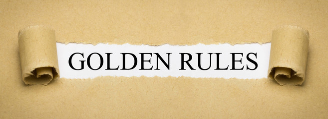 Golden Rules - obrazy, fototapety, plakaty