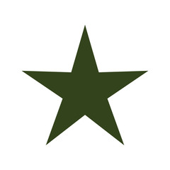 green star isolated icon vector illustration design
