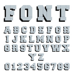 Paper font alphabet