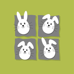 Osterhasen - Vektor Grafik