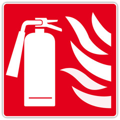 Panneau de signalisation : extincteur