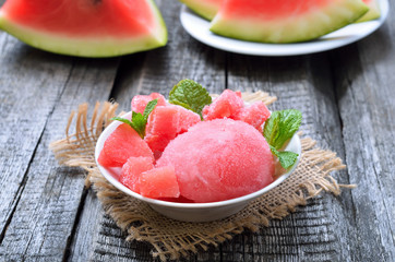 Watermelon sorbet