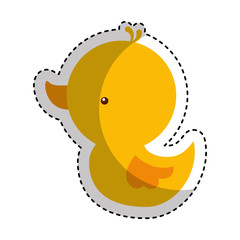 ducky toy isolated icon vector illustration design