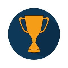 tennis sport trophy award vector illustration design