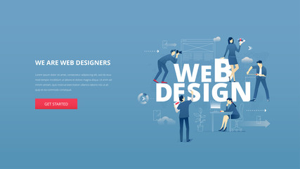 Web design hero banner