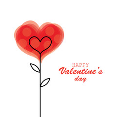 Decorative heart in the form of a flower.