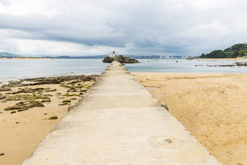Fototapeta na wymiar El Sardinero beach in Santander, Spain