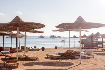 sun umbrellas abd sunbeds