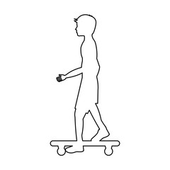 skate board extreme sport vector illustration design