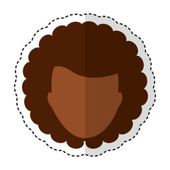 young woman avatar character vector illustration design